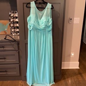 Mint/Tiffany blue formal gown David’s bridal